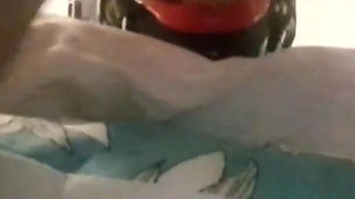 Laura throatfucked with a big lips gag has to swallow a huge load of cum