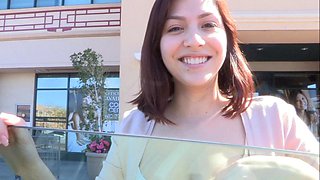 Horny asian teen solo