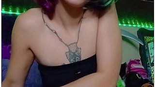 Halloween Tube Top Vaping Tease