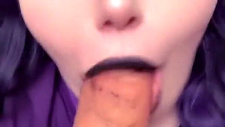 Caught the Fat Goth Nurse Masturbating