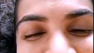 Horny indian housewife first time nude strip on webcam show