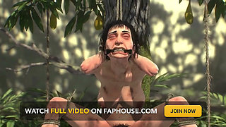 Old Granny Fruit Tree Bondage - Horny & Desperate for Anal