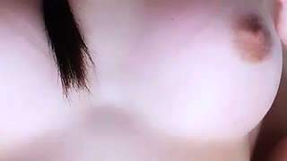 Her orgasmic pulsing pussy squirts all over the sheets-