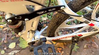 Deylamoons Russian Big Ass Bicycle Tease Turns Into Creampie