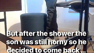Short Version - Horny Boy Gets Spanked by Stepdad Who Gets Horny