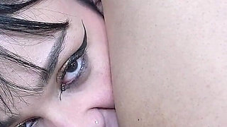 Delicious Blowjob From a Perfect Goth