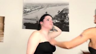 Top MILF Domina Sophia Stark Face Slaps Young 18yo Slave Amanda Blue - Hard Punishment & Spanking