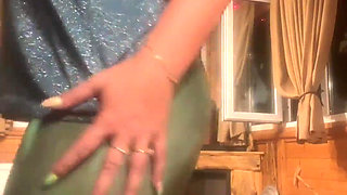 Shiny Leggings Cameltoe Dance Tease