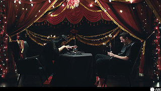 Hot MILF Swallowing Cum - Big Boobs Brunette Facefucked In Time Stop Freeze Porn