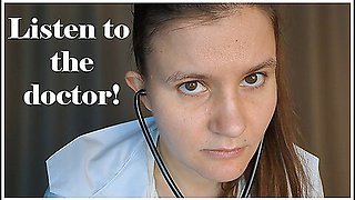 Toxic Russian Doctor Tried To Dominate During The Medical Examination, But Fucked Her In A Mouth With Grustina Nectaria