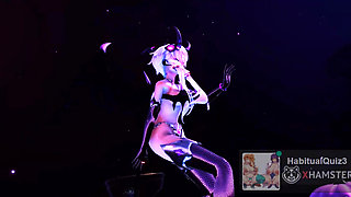 Yukari Succubus Roki Halloween mmd r18 dance 3d hentai ahegao milf bdsm