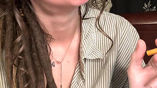 mommy discovered your smoking fetish and makes your fantasy come true