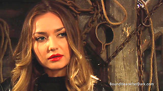 Big Boobs Pale White Lesbian Slave Touched And Kissed By Mistress