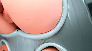 Ass box. A gift with a girl inside. Gloryhole - pinkloving