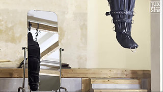 Leather Suspension Bondage with Elise Graves and Heavy