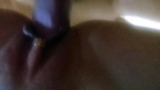 Clit with gold ring POV deep pussy fuck