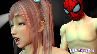 A masked stepfather is having sex with his stepdaughter.