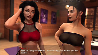 Hot Mature Landlady Does Spicy Yoga with Tenant - Bulge Tease & Flexible Poses