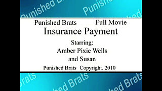 Pixie Spanked for Mising Her Insurance Payment
