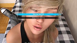 Intense romantic kissing in episode two with a light-haired virgin