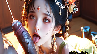 Hanfu girl has gentle sex