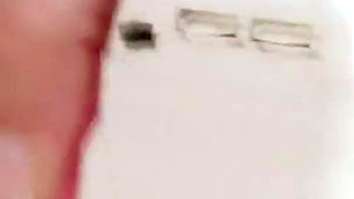 Horny Brunette Masturbates with Dildo in the Kitchen