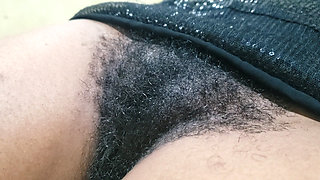 Hairy Pussy Brunette MILF With Intimate Close Up Visuals