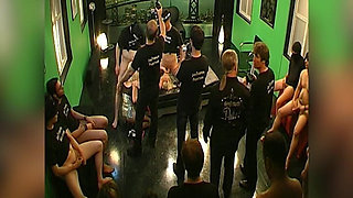 Vivian Sucks Cock in Ggg Live Gangbang and Takes Facial Cumshots