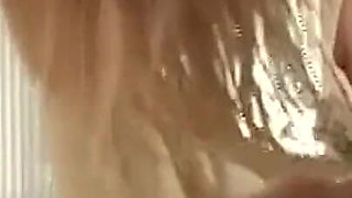 Blonde Threesome Sluts Devour Throbbing Cock Together