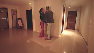 Hotwife Fucked at Building Party - Cum in Mouth