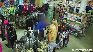 Hot Future Doctor Caught Shoplifting Gets Stripped and Fucked Hard in Backroom
