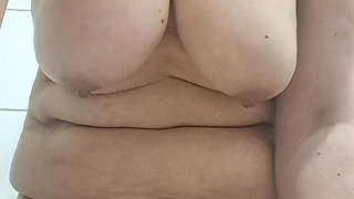 Undressing because your vagina is dirty and wet needs to be washed