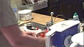 Sexy Dutch girl milf gilf cooks breakfast