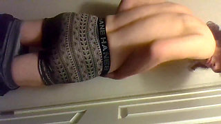 Stroking, Stripping and Showing off My Booty Bowerbriefs, Leggings and Pantsslacks