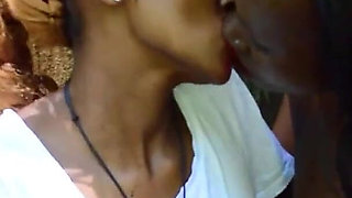 Ebony African Lesbian Cheat on Boyfriends with Amateur Threesome!