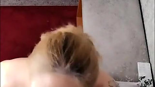 Sucking a Cock Trough Glory Hole
