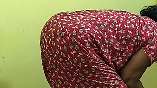 Mature Maid Is Bending Over and Cleaning the House When a Young Bull Touches Her and Has Sex with Her, Her Moan in Pleasure.