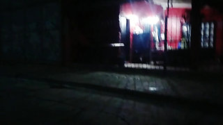 Public sex on the street with voyeurs