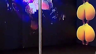 Blonde Strip Slut Rams Fingers in Pussy & Ass