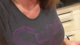 Pee Desperation After a Run, Pissing Into My Thong