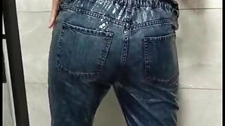 Dressing in clothes in the shower should squirt