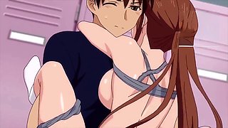 Standing fuck, ayane hentai, overflow anime