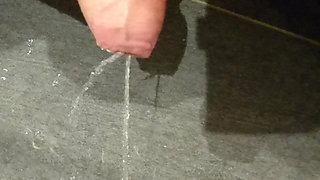 Pissing and jerking off