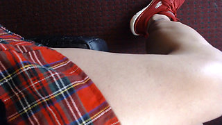 POV Milf Spanks Stepson for Perving Her