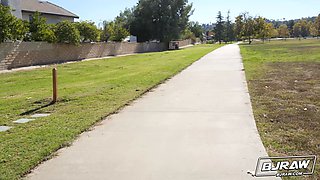 Blasting Graycee's Face