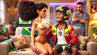 Role play, brazilian woman, brazilian wife