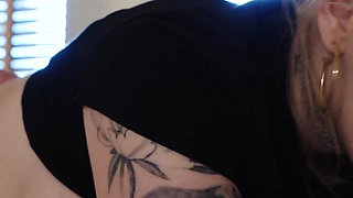 Alt Girl Step Mom with Massive Tits Uses the Spider Shirt as Bait Then Takes a Creampie on the Only Bed