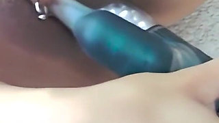 Huge Tit Blonde Michelle Honey Plunges Vibrator by the Pool