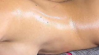 Oiled Body Massage Ends with Deep Creampie