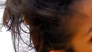 Sexy Latina teen Dolce ass fucked by step brother with big cock on the beach